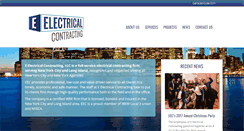 Desktop Screenshot of eelectricalcontracting.com